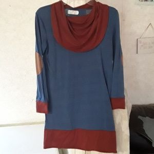 Baluoke 3/4 tunic with elbow patch